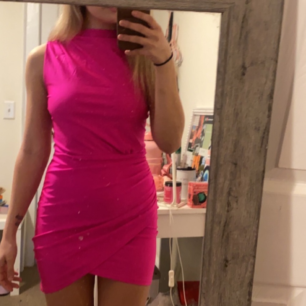 hot pink dress